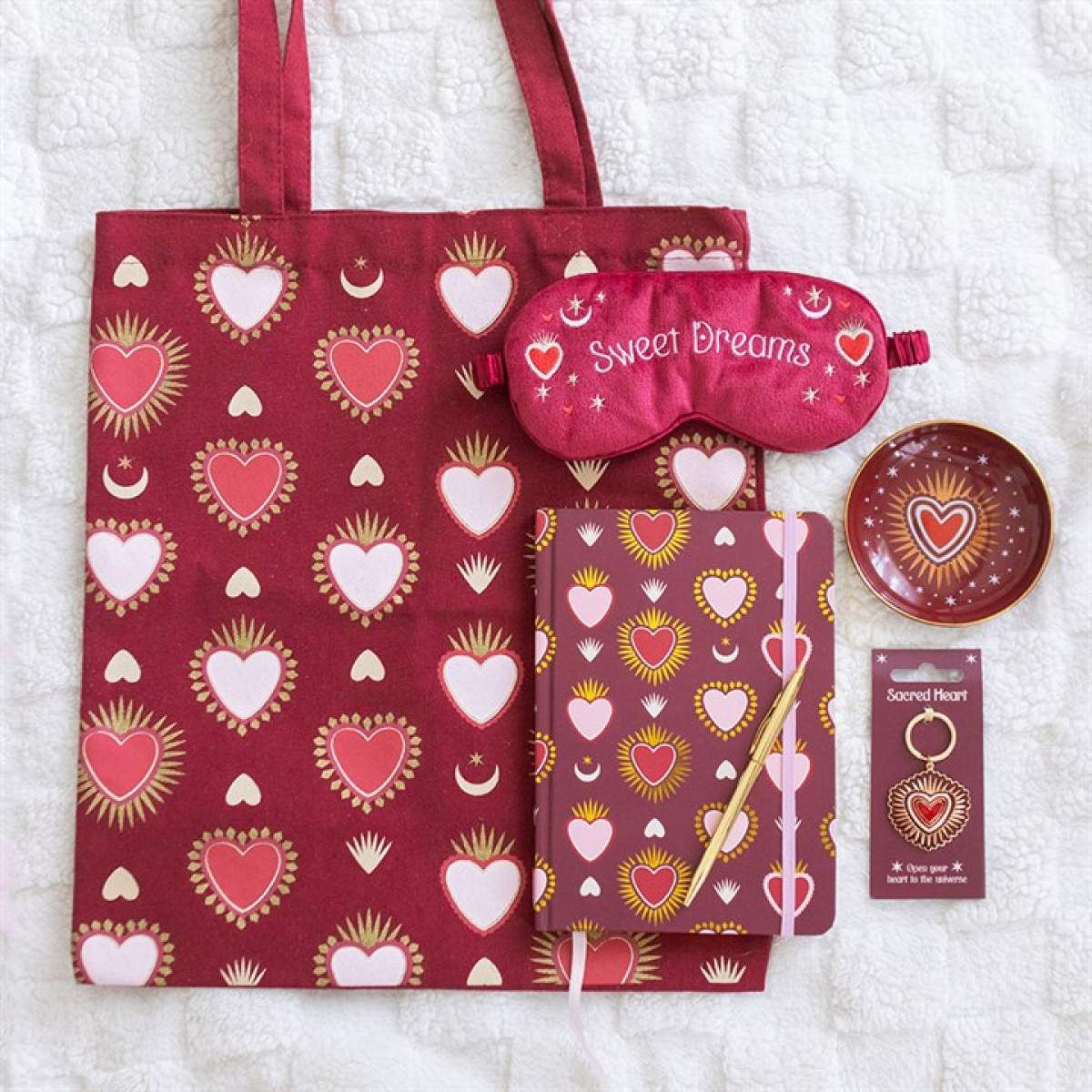Sacred Heart Print Tote Bag