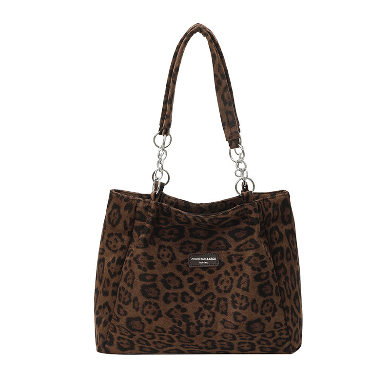 Leopard-print Tote Bag For Women 2025s Latest Trendy Style