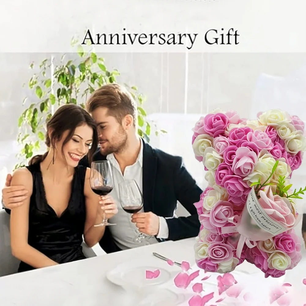 1 Piece Artificial Rose Bear with Hand Corsage