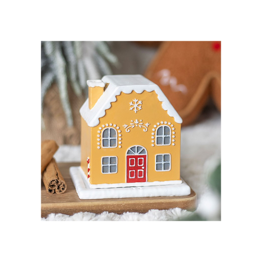 Candy Cane Gingerbread House Incense Cone Holder