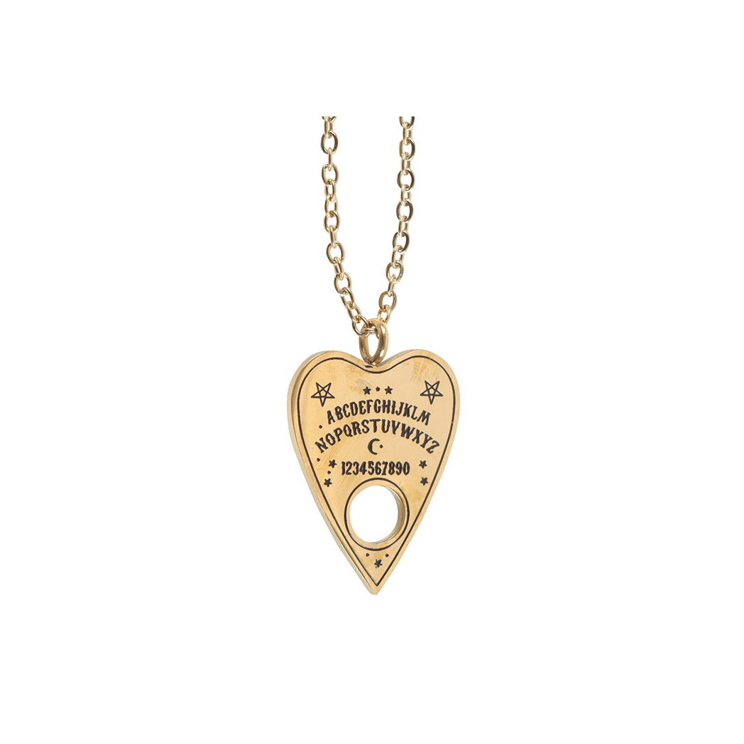 Talking Board Planchette Necklace Greeting Card