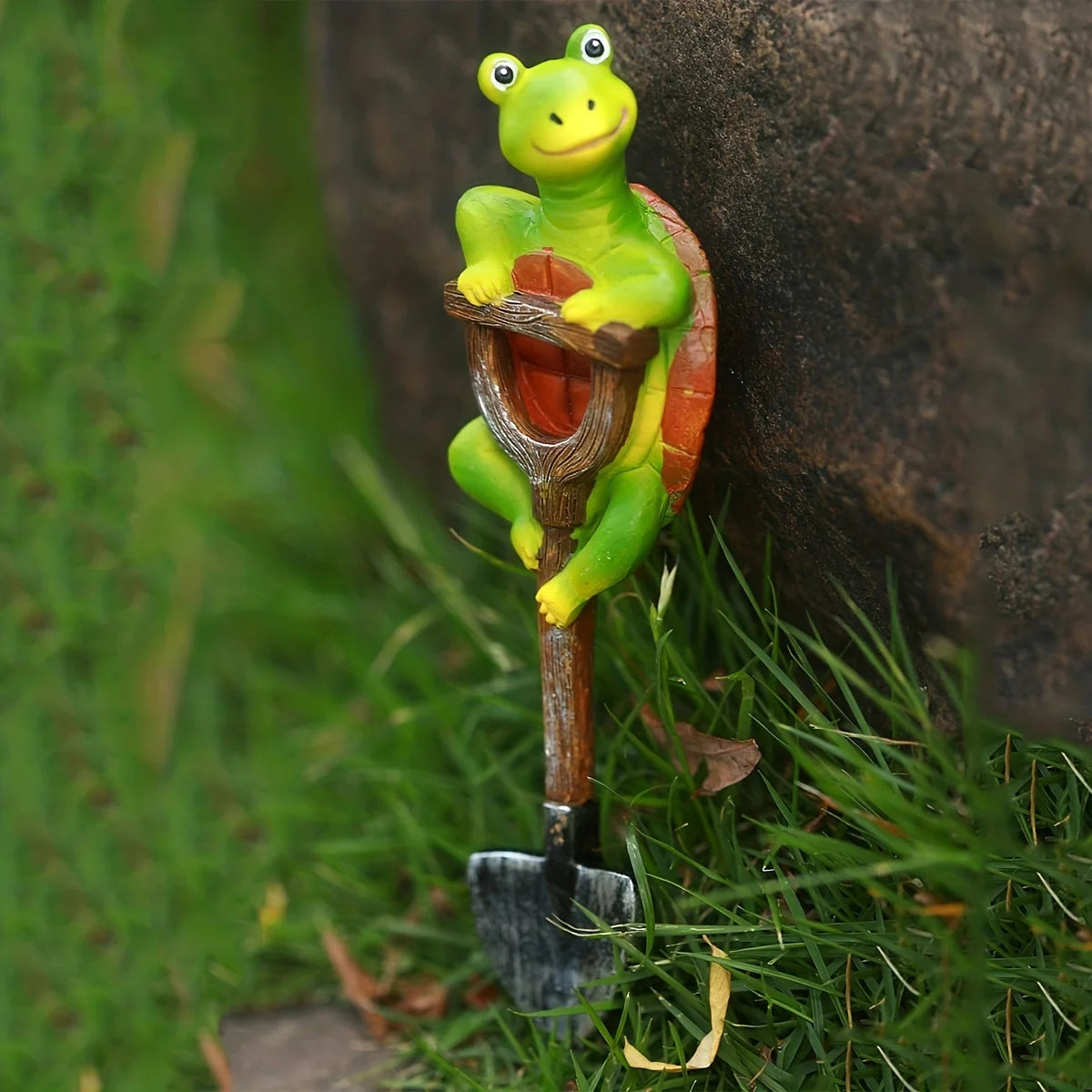 Frog Rabbit Turtle Gnome Shovel Outdoor Garden Bonsai Decorations