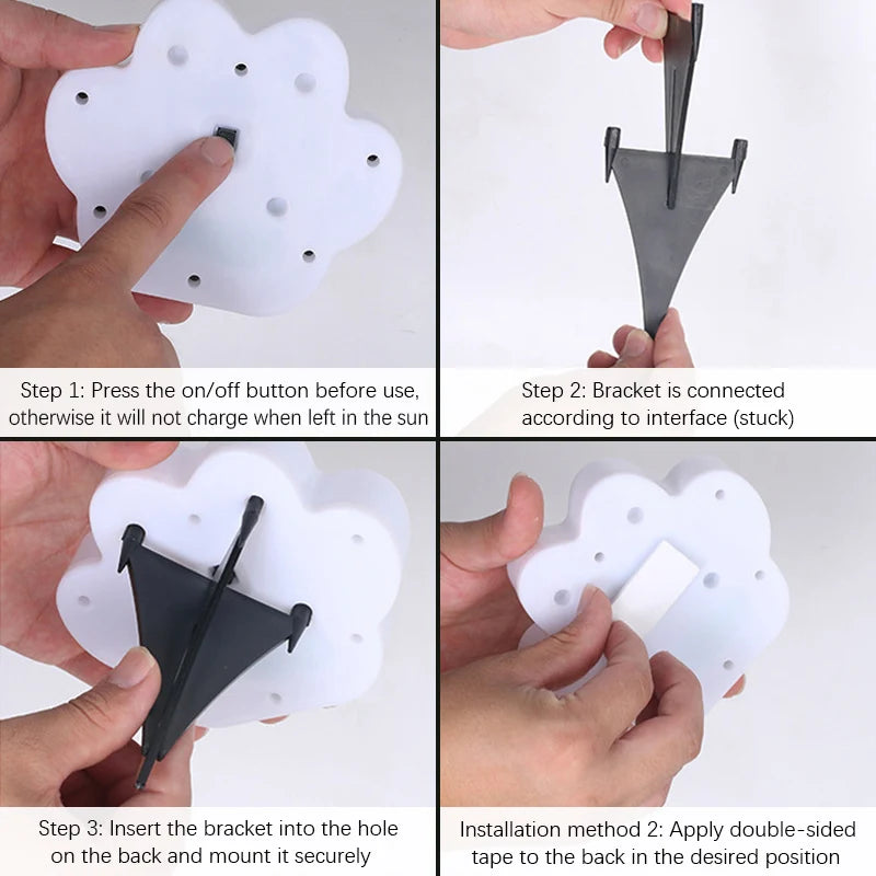 1/4PCS Solar Paw Outdoor Lights, IP65 Waterproof Lawn Lamp