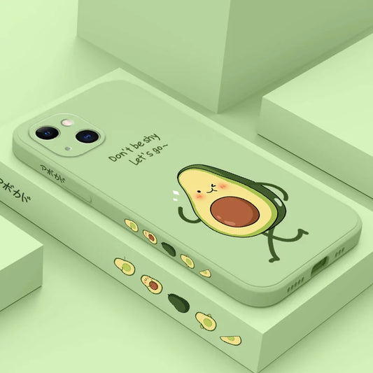 Avocado Family Phone Case For iPhone 17 Air 16 16E 15 14 13 12 11 Pro Max Mini X XR XS MAX 7 Plus 6 6S Plus Cover