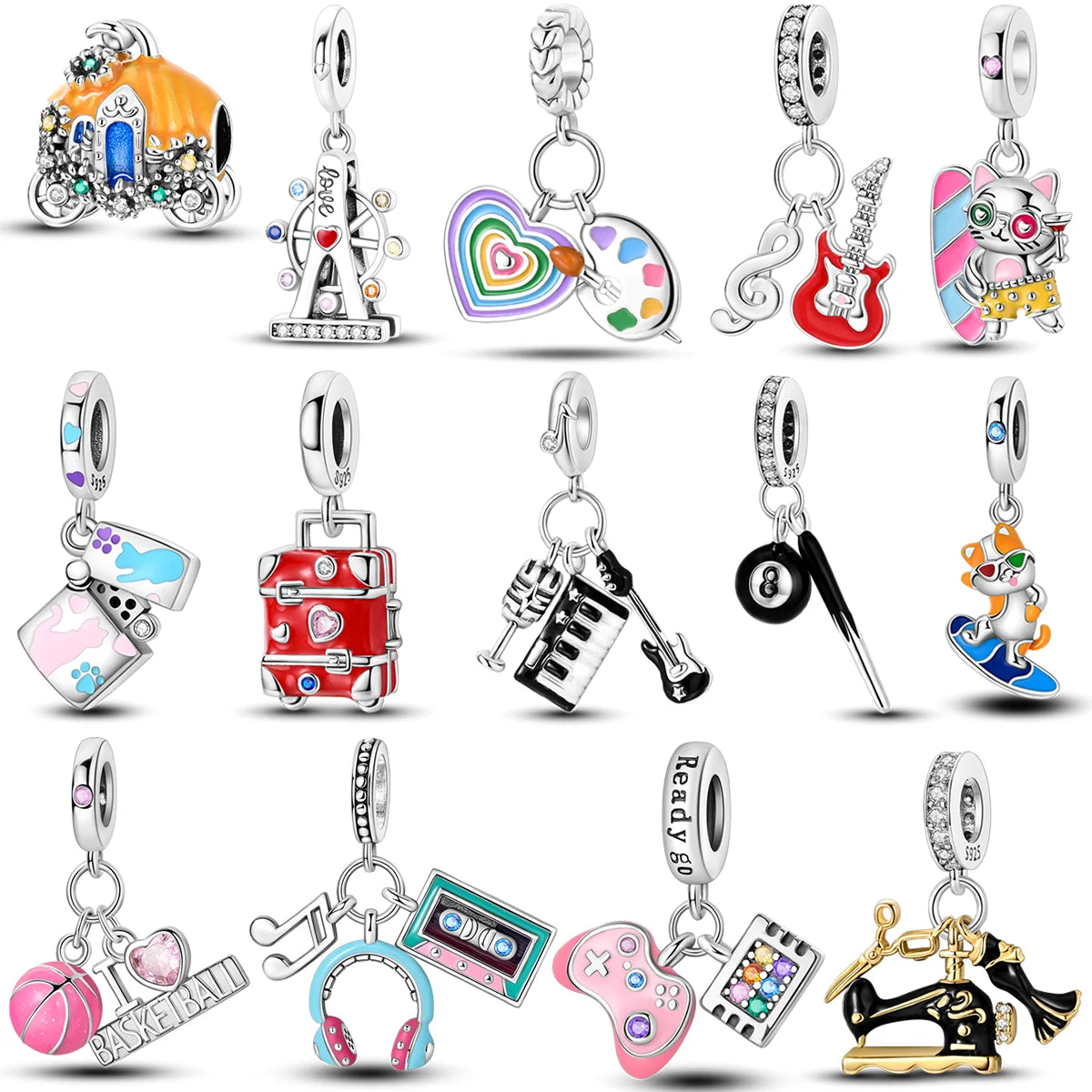 925 Silver Charms
