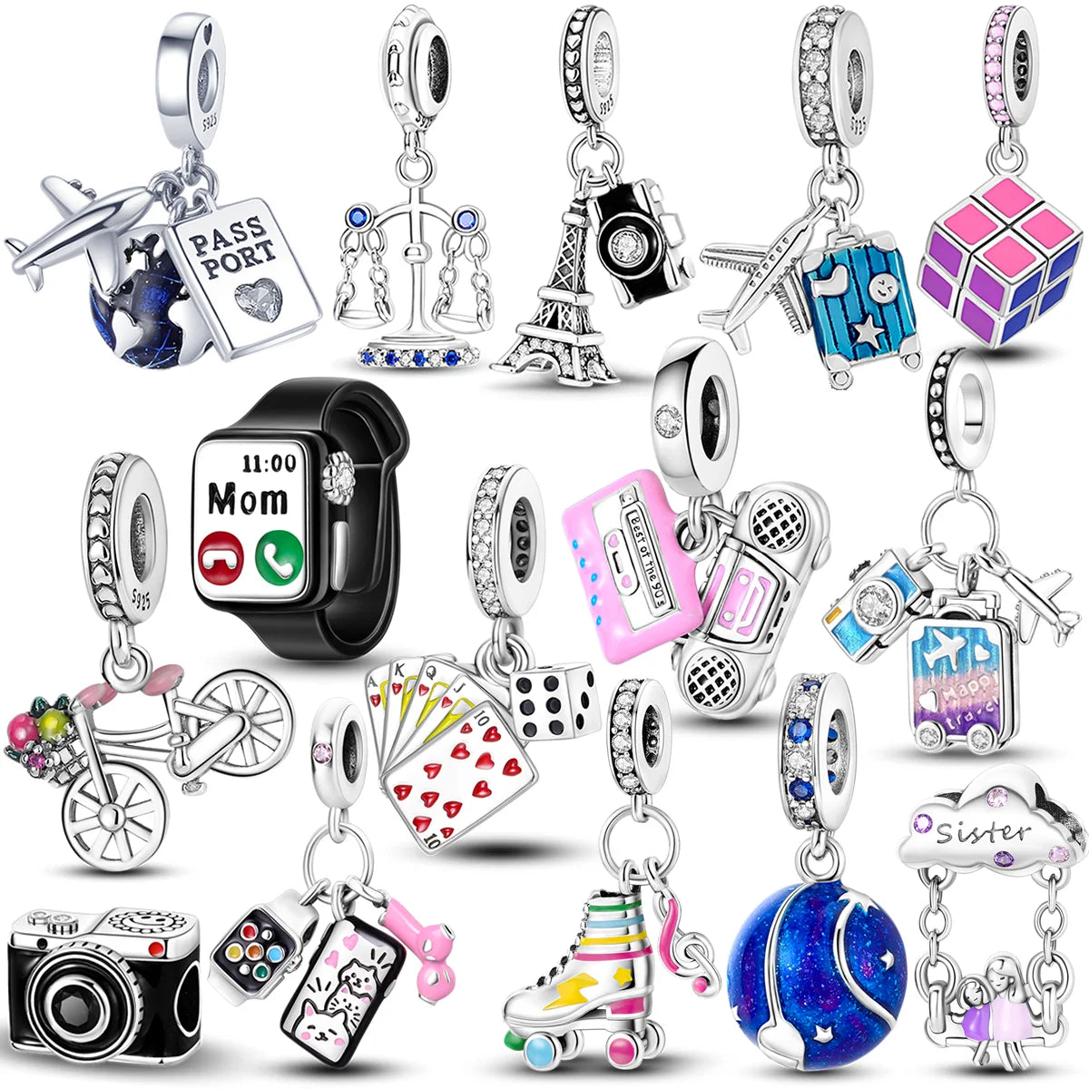 925 Silver Charms