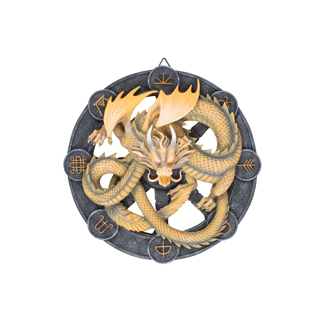 Imbolc Dragon Resin Wall Plaque by Anne Stokes