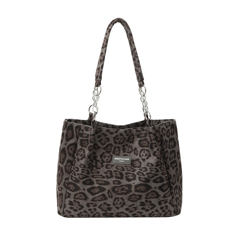 Leopard-print Tote Bag For Women 2025s Latest Trendy Style