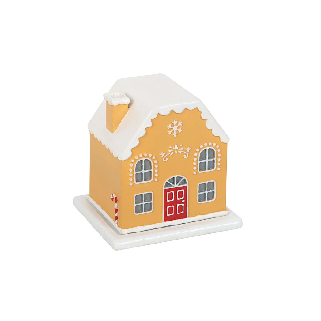 Candy Cane Gingerbread House Incense Cone Holder