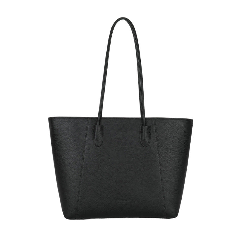 Solid Color Fashion Leisure Commute Simple Shoulder Tote Bag